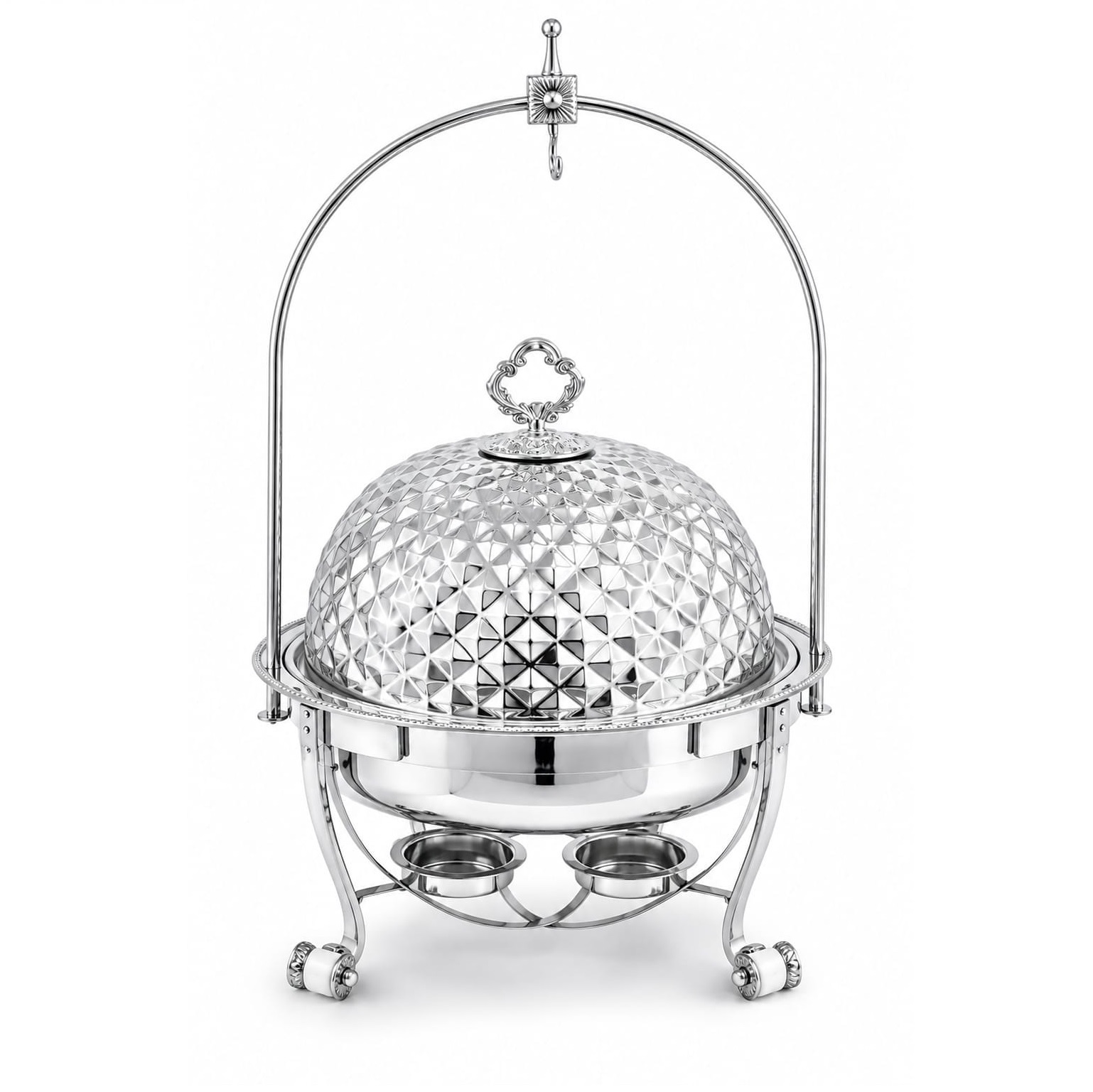 Handmade Design Food Warmer Serving Chafing Dish For Silver Plated