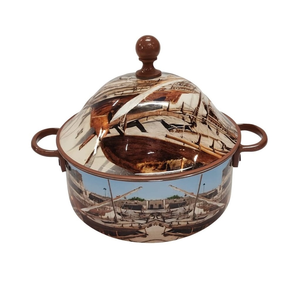 Newest Printed Design Stainless Steel Hot Pot