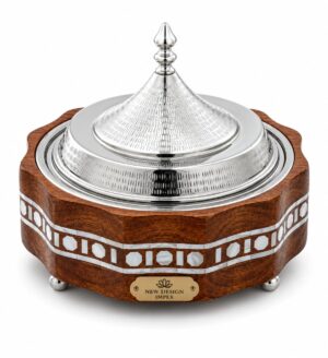 Classic Wooden Hot Pot For Walnut Finishing Casseroles Server Hot Pot