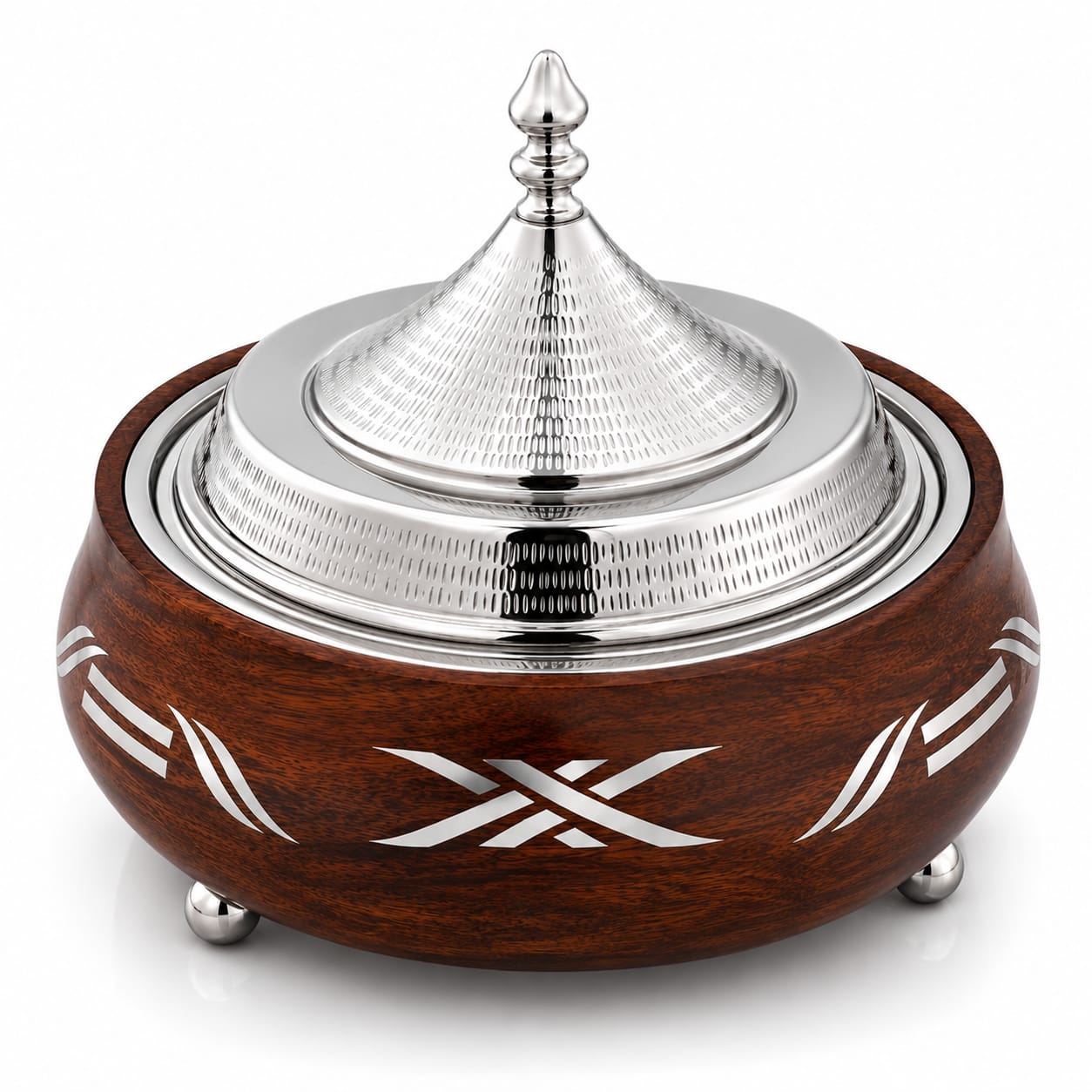 Wooden Hot Pot Luxury Stylish Casseroles Server Insulated Hot Pot