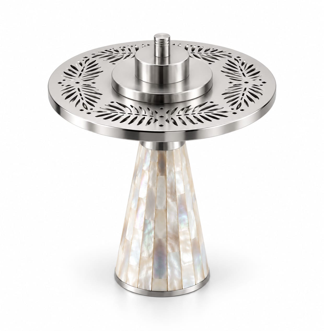 Arabic Incense Burner With Mother of Pearl Design
