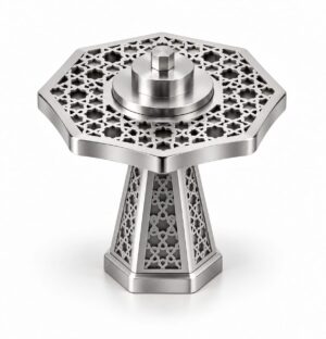 Hexagonal Shape Silver Plated Stainless Steel Incense Burner