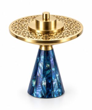 Stainless Steel Incense Burner Gold Plated Finishing For Desktop Decoration